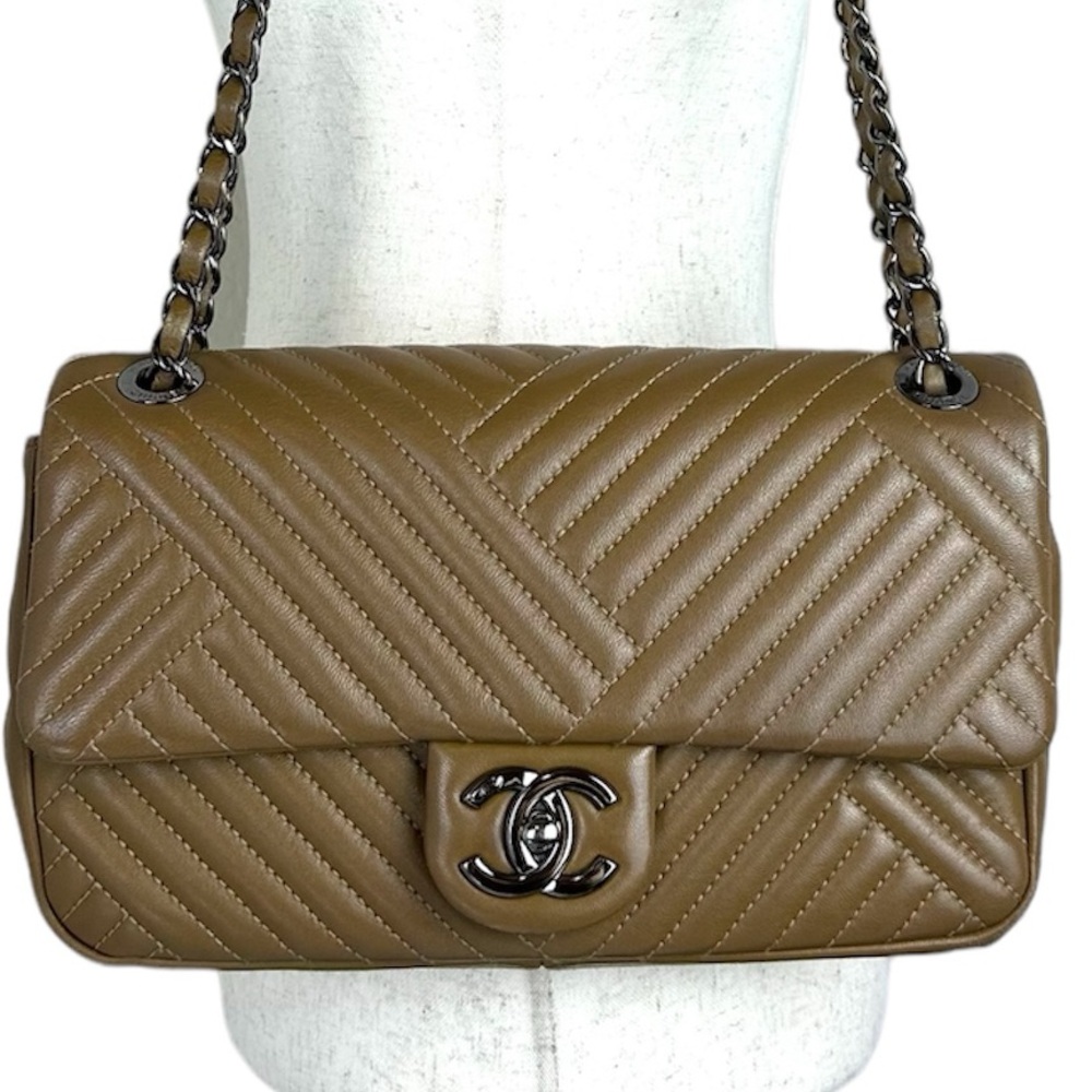 CHANEL CC QUILTED SINGLE FLAP BAG SHW